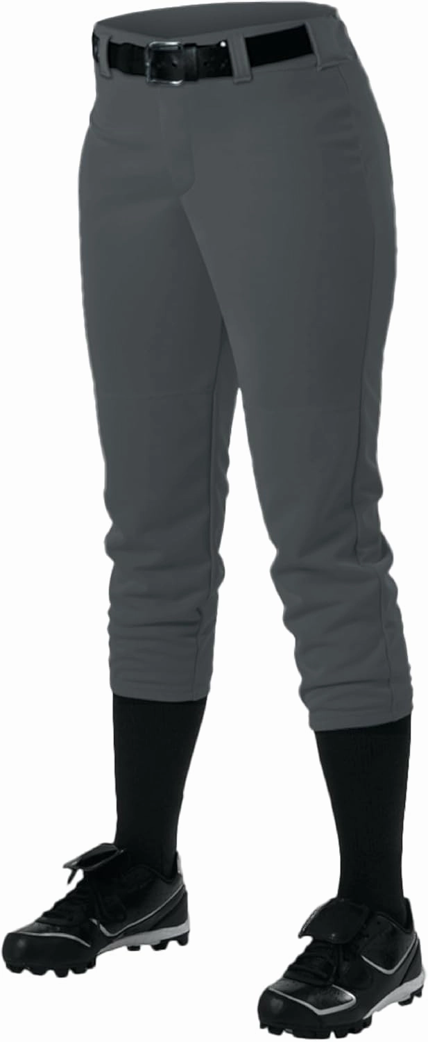 Alleson Athletic Women's Fastpitch/Softball Belt Loop Pant – Stretch Fabric, Moisture-Wicking, and Pro-Style Fit