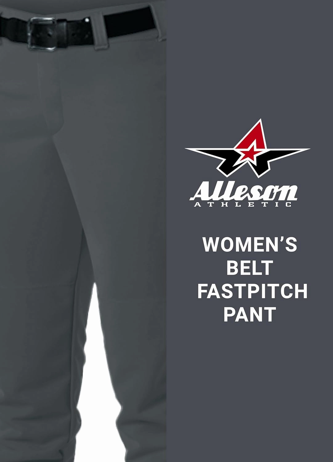 Alleson Athletic Women's Fastpitch/Softball Belt Loop Pant – Stretch Fabric, Moisture-Wicking, and Pro-Style Fit