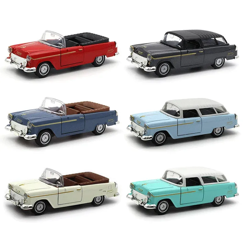 Alloy Pull-Back Classic Car Model - Die-Cast Toy for Boys