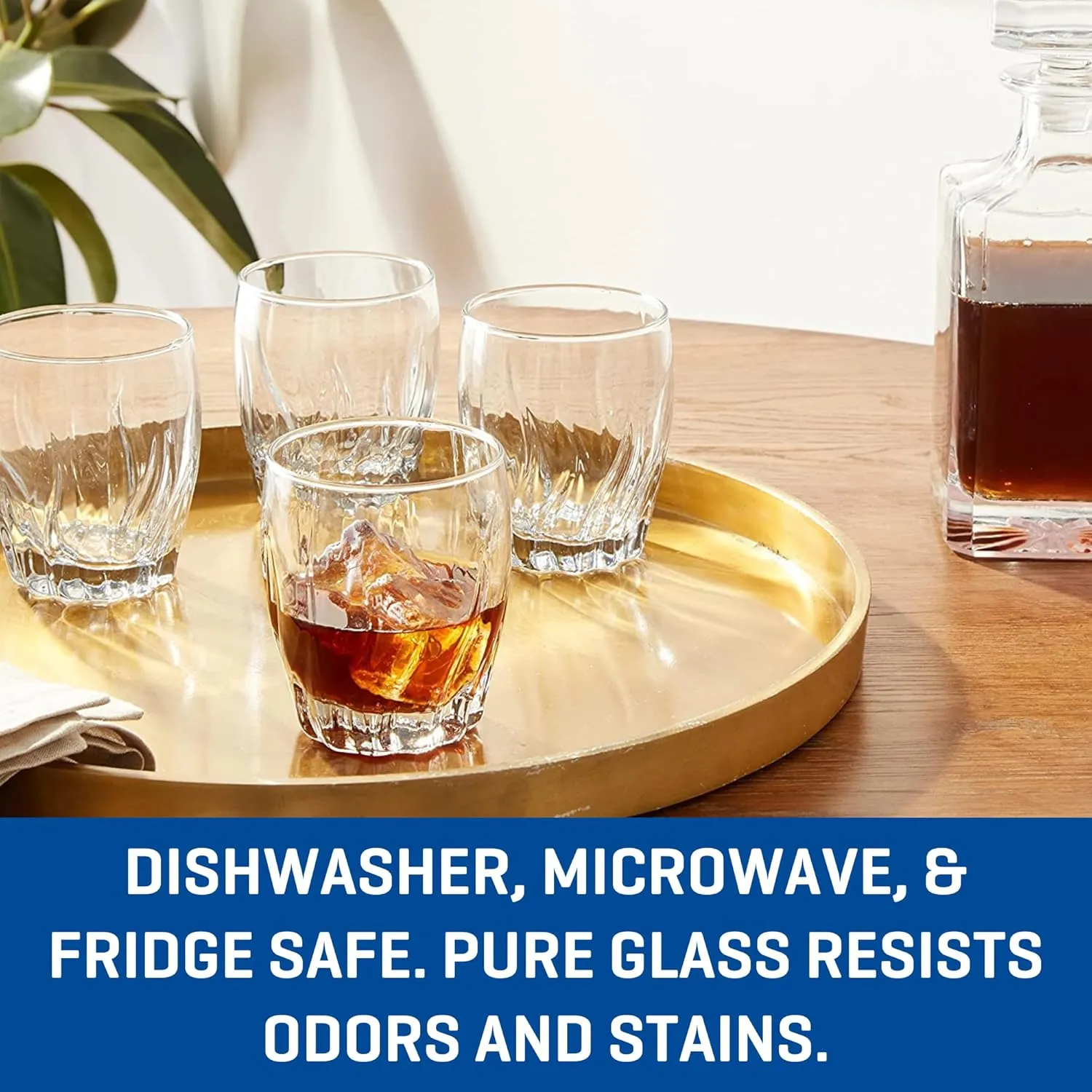 Anchor Hocking Central Park Drinking Glasses (16-Pieces, dishwasher safe)