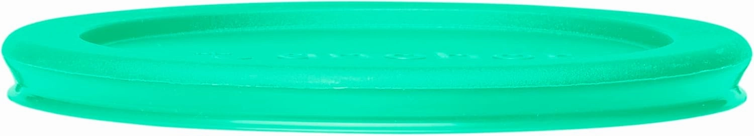 Anchor Hocking 2 Cup Glass Storage Containers with Lids, Set of 4 Glass Food Storage Containers with Mint SnugFit Lids