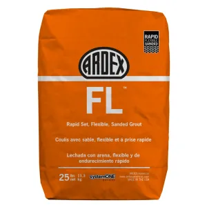 ARDEX FL Rapid Set Flexible High-Performance Sanded Grout, 25 lbs Bag, Fast-Drying, Stain-Resistant, Polymer-Modified, for Interior and Exterior Use, Azure Blue - 27