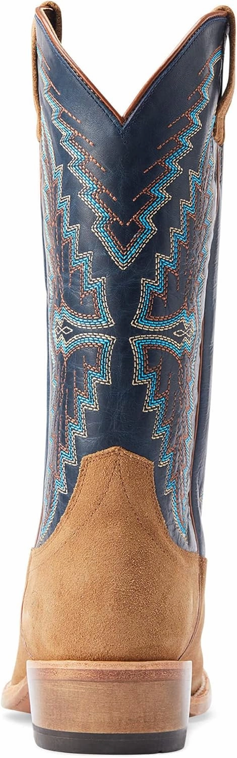 ARIAT Men's Futurity Showman Dark Copper Roughout Classic Black Top