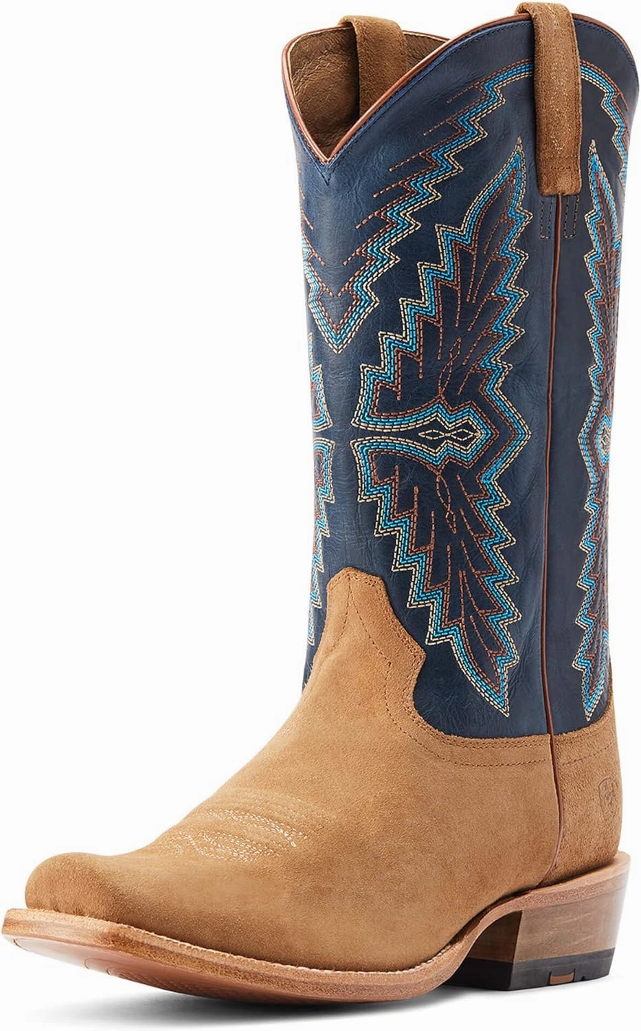 ARIAT Men's Futurity Showman Dark Copper Roughout Classic Black Top