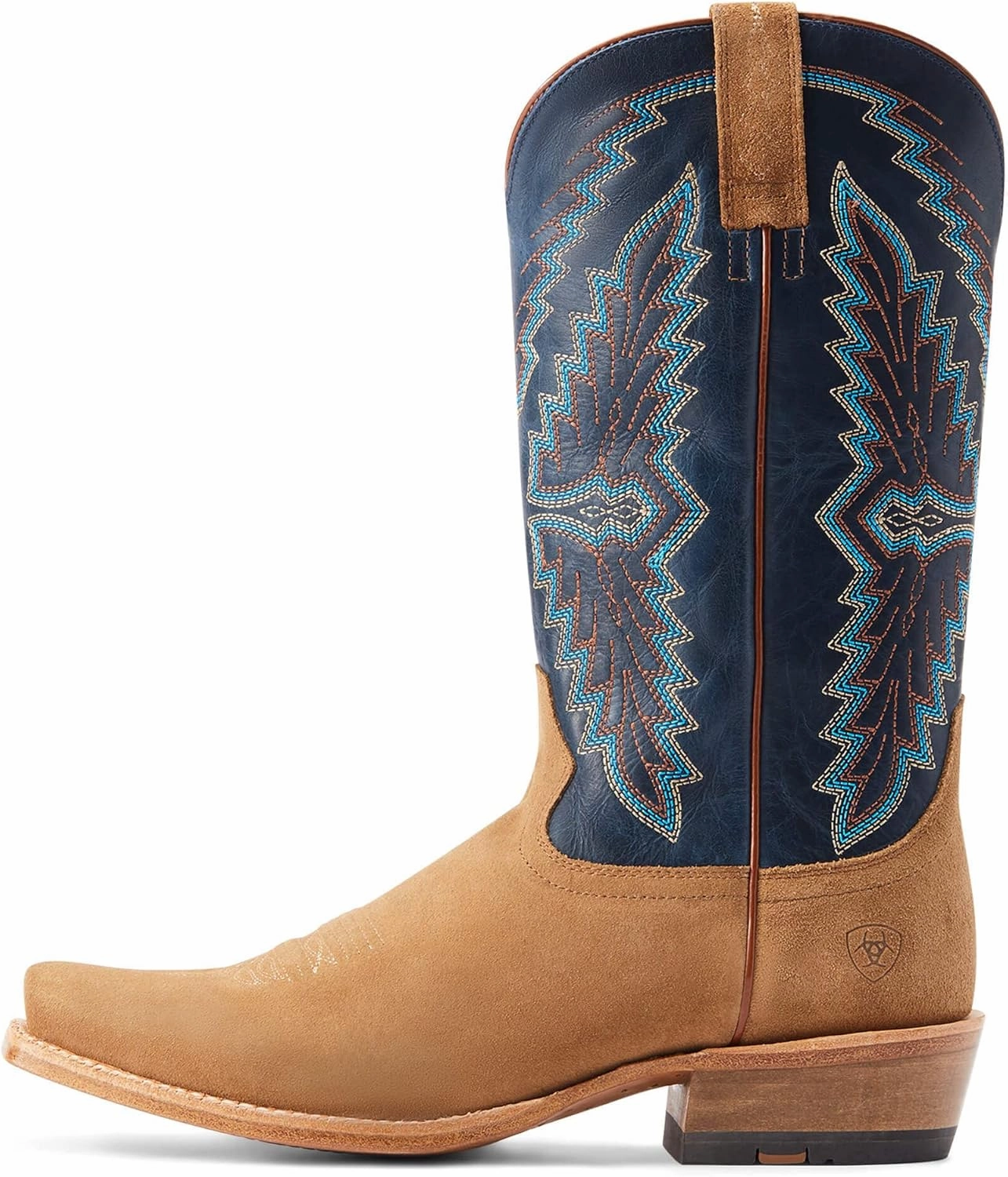 ARIAT Men's Futurity Showman Dark Copper Roughout Classic Black Top