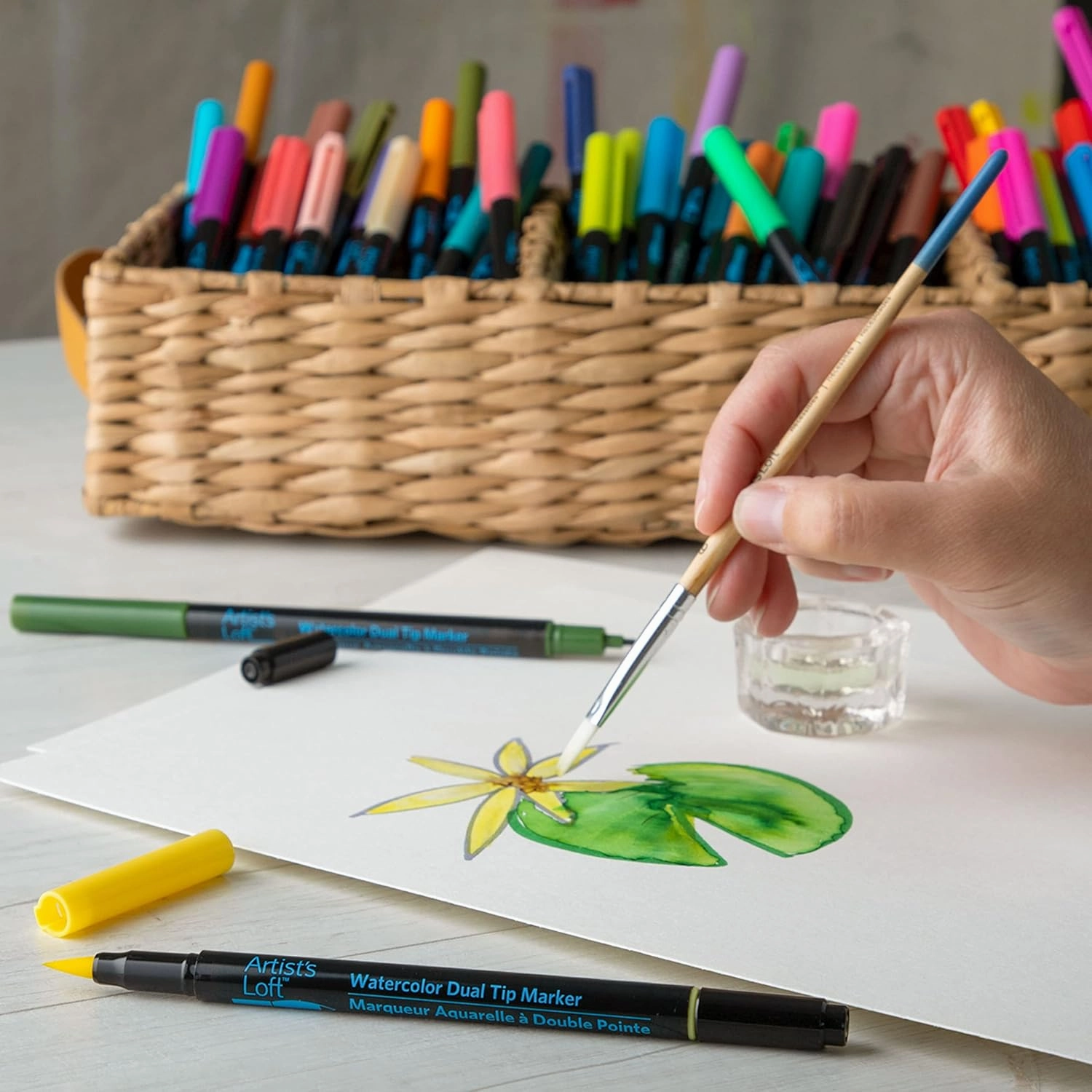Artist's Loft Watercolor Markers Dual Tip, 48 Colors