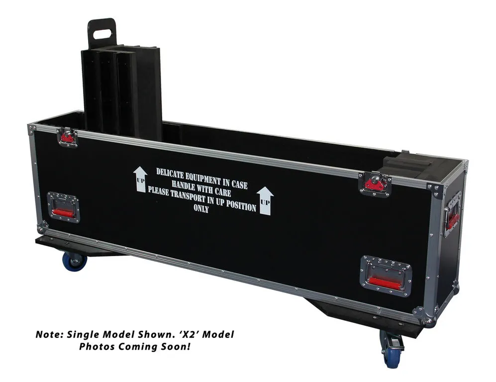 ATA Road Case with Casters for two 50" to 55" LCD/LED/Plasma Screen Monitors