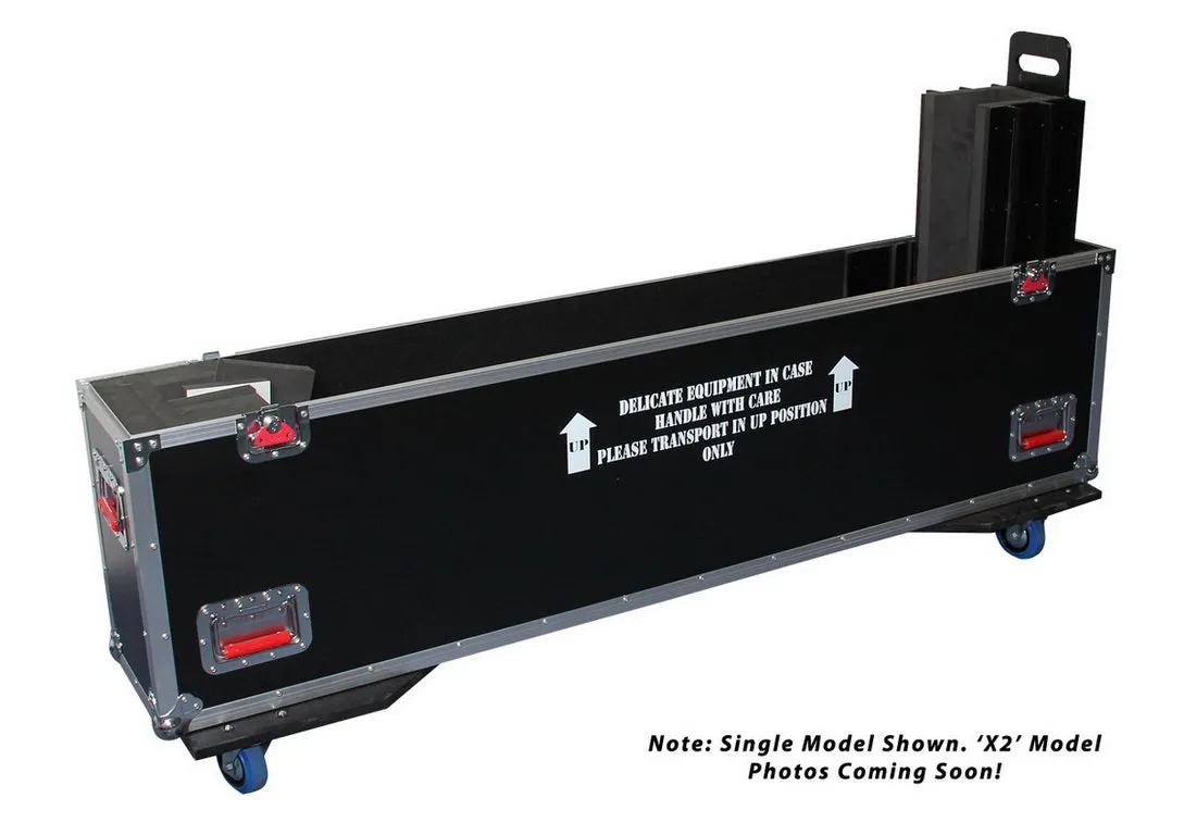 ATA Road Case with Casters for two 60" to 65" LCD/LED/Plasma Screen Monitors
