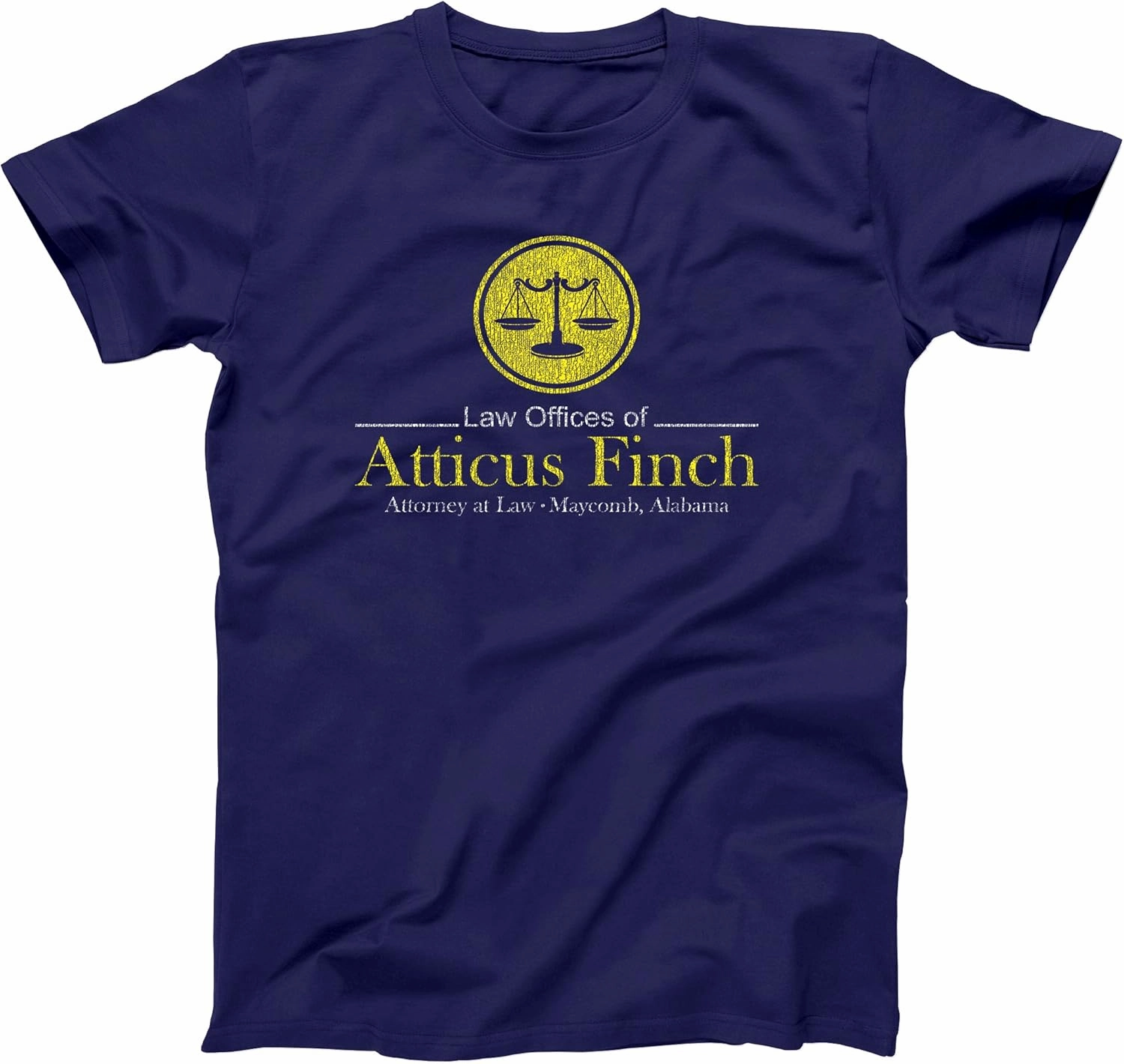 Atticus Finch Law Offices Funny Retro Classic Book Humor Mens Shirt