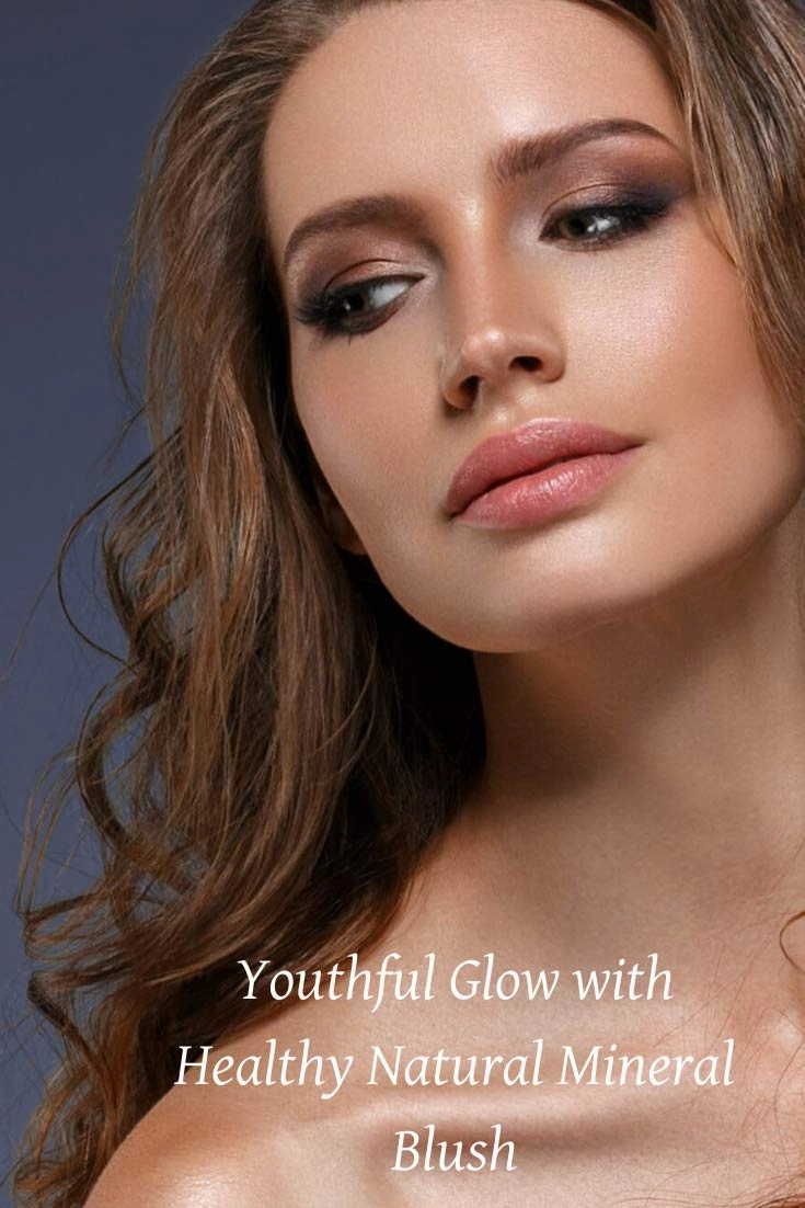 Baked Mineral Makeup Healthy Blush (Raspberry Frost). Highlighter Makeup