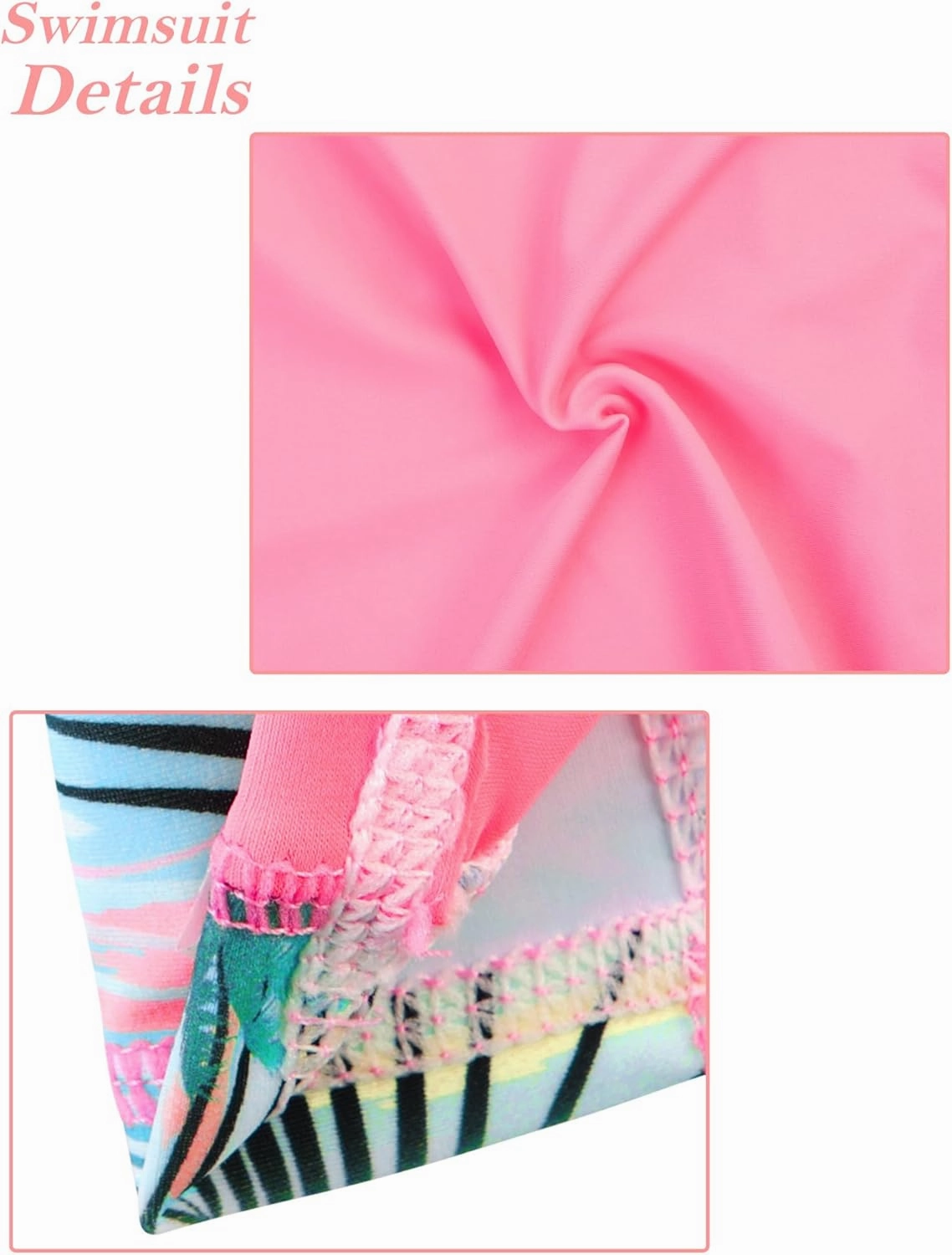 BAOHULU Girls Rash Guard Swimsuit Set 2 Pcs Long Sleeve Bathing Suit UPF 50  Tankini Beach Swimwear Size 5-14 Years