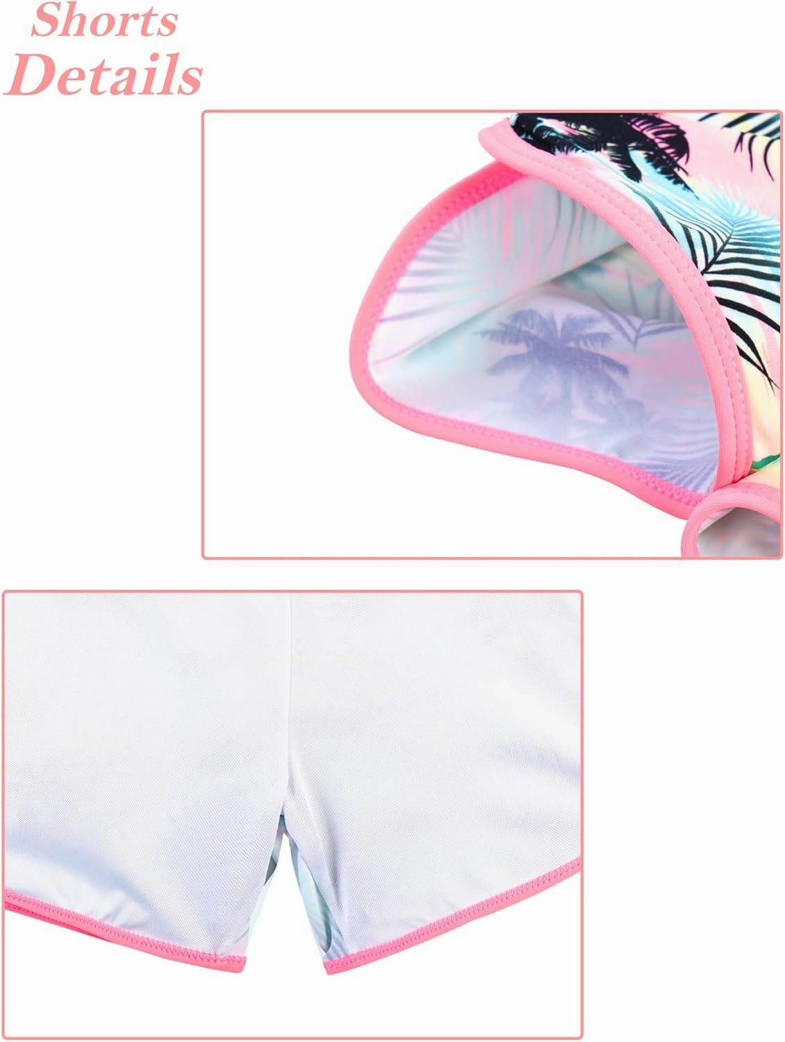 BAOHULU Girls Rash Guard Swimsuit Set 2 Pcs Long Sleeve Bathing Suit UPF 50  Tankini Beach Swimwear Size 5-14 Years