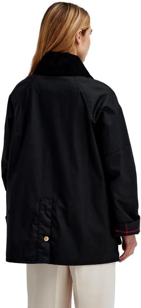 Barbour Women's Allerston Waxed Jacket, Black/Classic