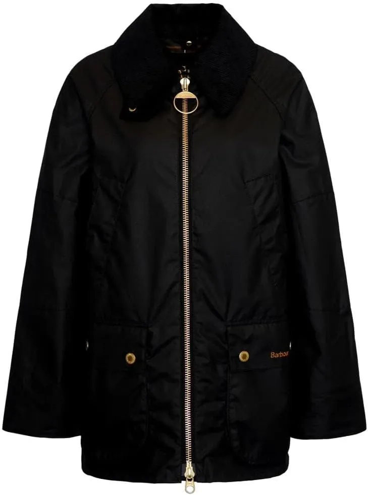 Barbour Women's Allerston Waxed Jacket, Black/Classic