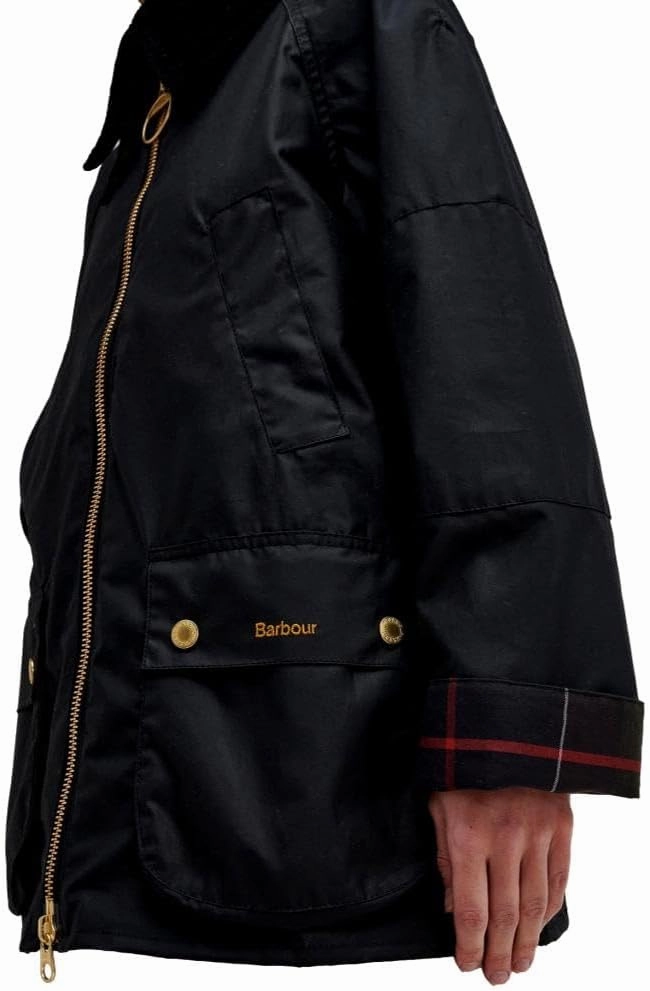 Barbour Women's Allerston Waxed Jacket, Black/Classic