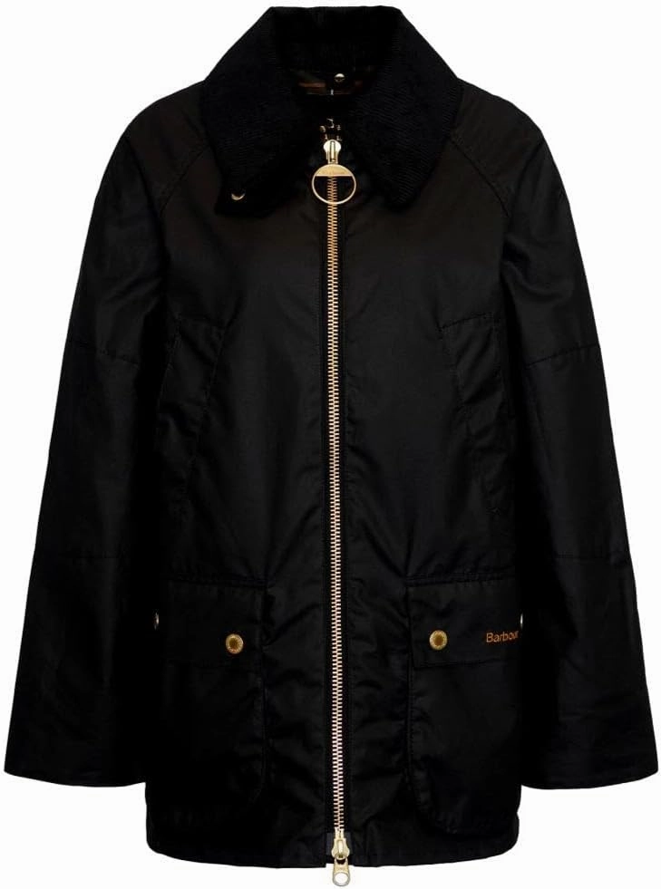 Barbour Women's Allerston Waxed Jacket, Black/Classic
