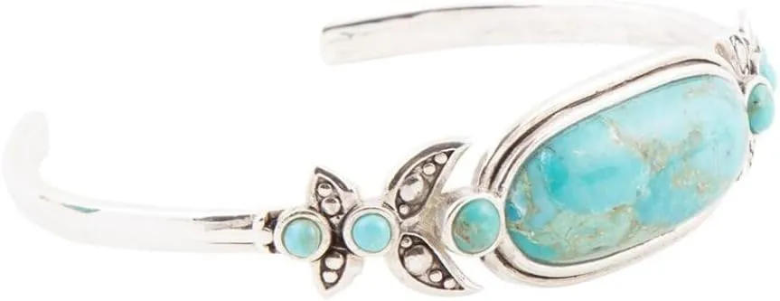 Barse Jewelry Emile Blue Turquoise Sterling Silver Cuff Bracelet