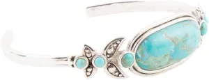 Barse Jewelry Emile Blue Turquoise Sterling Silver Cuff Bracelet