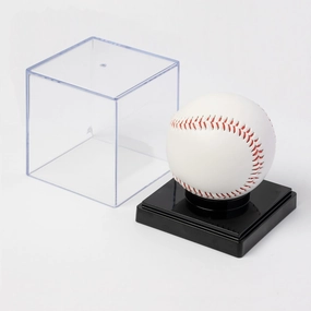 Baseball Display Box, Acrylic Cube Baseball Stand UV-Proof Souvenir Display Box, Suitable for Official Size Baseball Autograph Display.