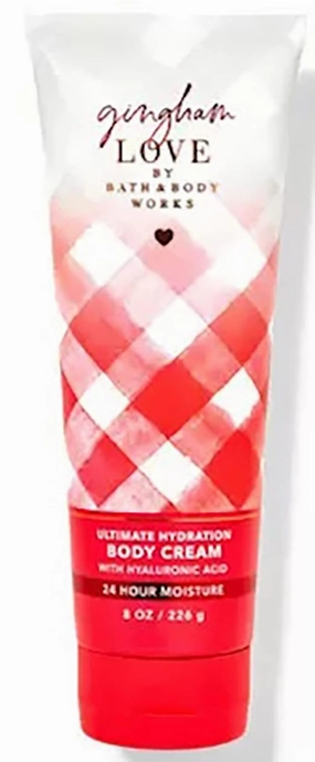 Bath & Body Works Gingham Love Ultimate Hydration Body Cream Gift Set For Women, 8 Fl Oz (Gingham Love)