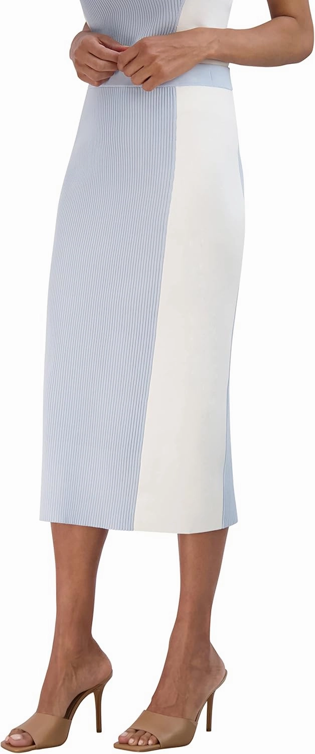BCBGMAXAZRIA Women's Pull on Sweater Midi Pencil Skirt