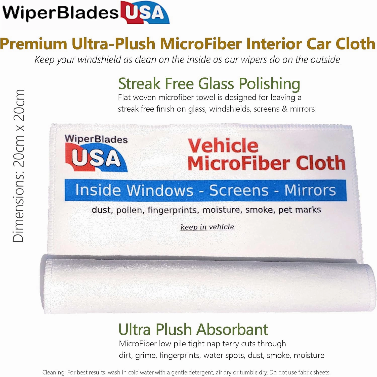 Beam Wiper Blades for 2023 Aston Martin DBX Set Trico Tech Beam Blades Wipers Set Bundled with MicroFiber Interior Car Cloth