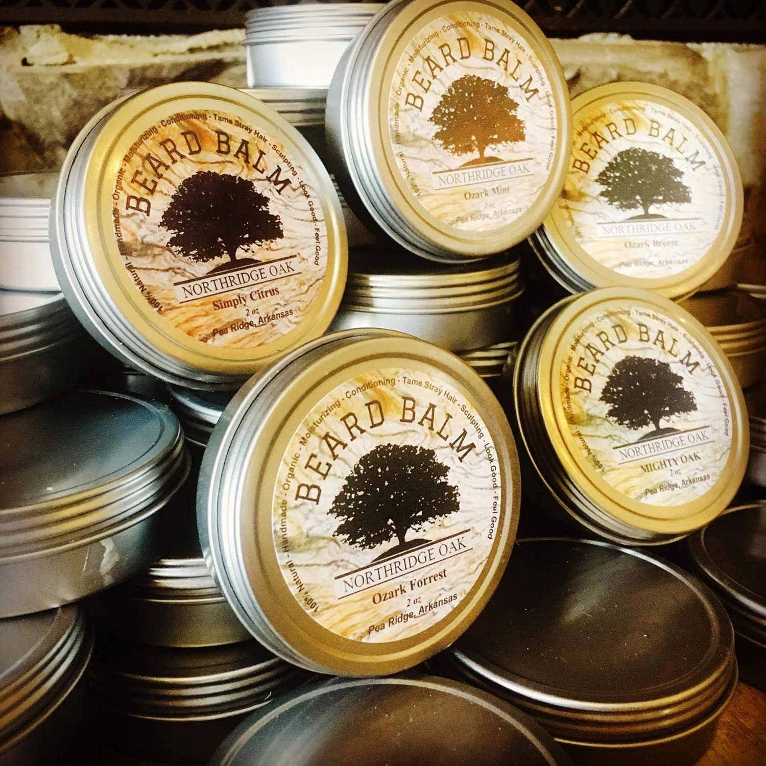 Beard Oil and Balm Set w/Organic Beard Soap - 5 Different Scents to Choose From. Keep your Beard Clean, Soft and Healthy (Ozark Breeze - Scented with Pure Lavender Oil)