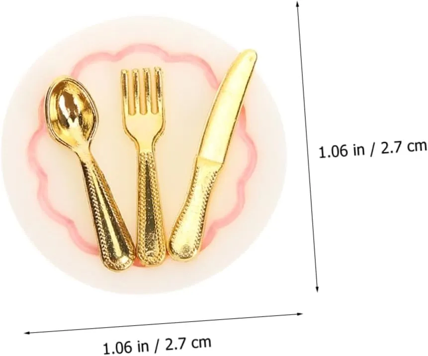 BESPORTBLE 16 Sets Dollhouse Building Supplies Miniature Tableware Set DIY Accessories for Miniature House Decor