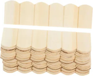BESPORTBLE 36pcs Doll House Wooden Tile Mini House Decor Mini Furniture Ornaments Doll House Decor Dollhouse Accessories Dollhouse Ornaments Miniature Roof Tiles Model Tiles Beige