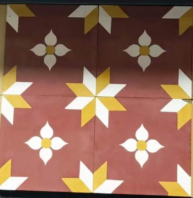Bharat Natural | Midst Flower Athangudi Tiles for Timeless Home Decor