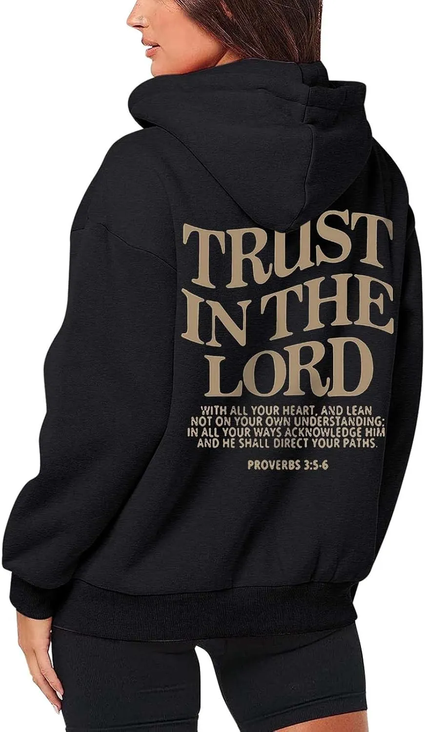Bible Verse for Women Faith Over Fear Hoodie Fashion Shirt Christian Graphic Hoodies Pull Over Love Like Jesus Spirit