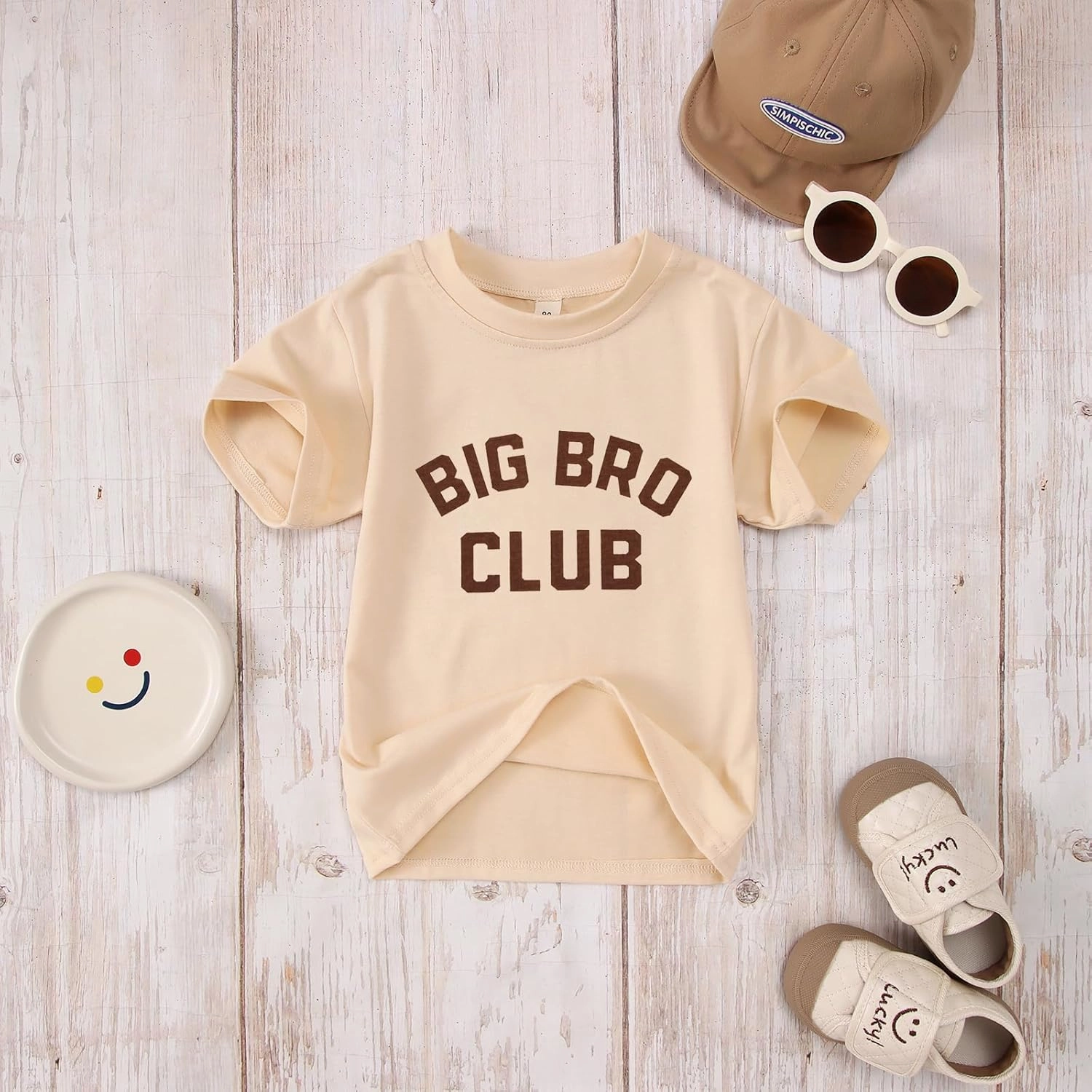 Big Brother Shirt Cool Big Bro Club T-Shirt Toddler Baby Boy Promoted to Big Brother Announcement Short Sleeve Tops