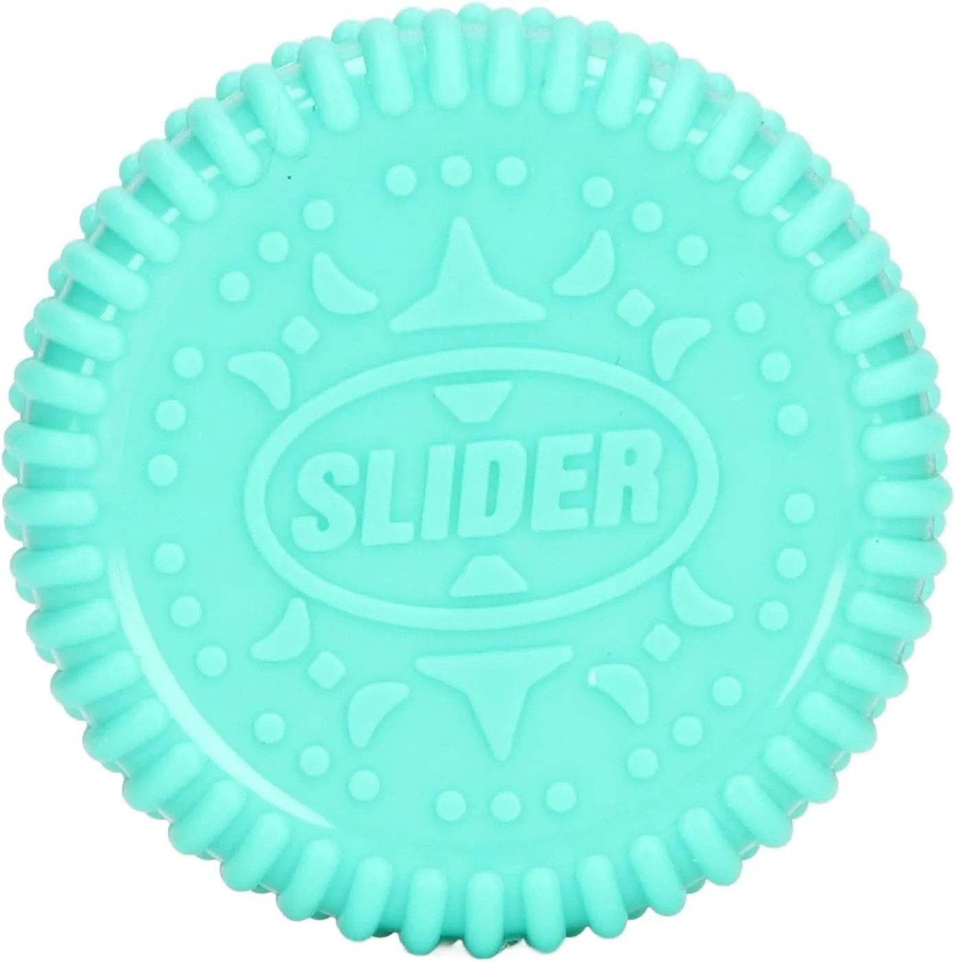 Biscuits Shaped Fingertip Slider Toys,Magnetic Push Slider Toy Fingertip Slider for Stress Relief (Mint Green)