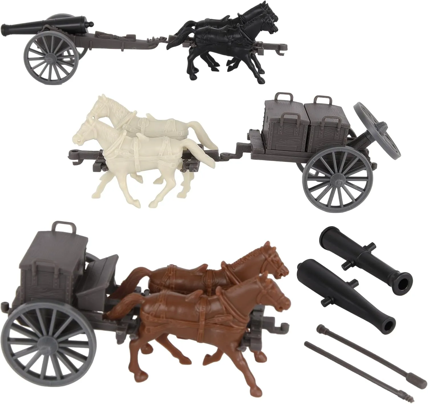 BMC CTS Civil War Artillery Horse Wagon - ACW Cannon Limber Caisson Playset