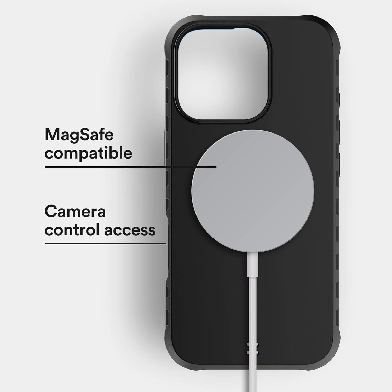 BodyGuardz Paradigm Pro Compatible with iPhone 16 Pro Case - Shockproof Cover 18FT Drop Rating - Compatible with MagSafe - Phone Cooling Technology - Responsive Buttons - Purple (Black)