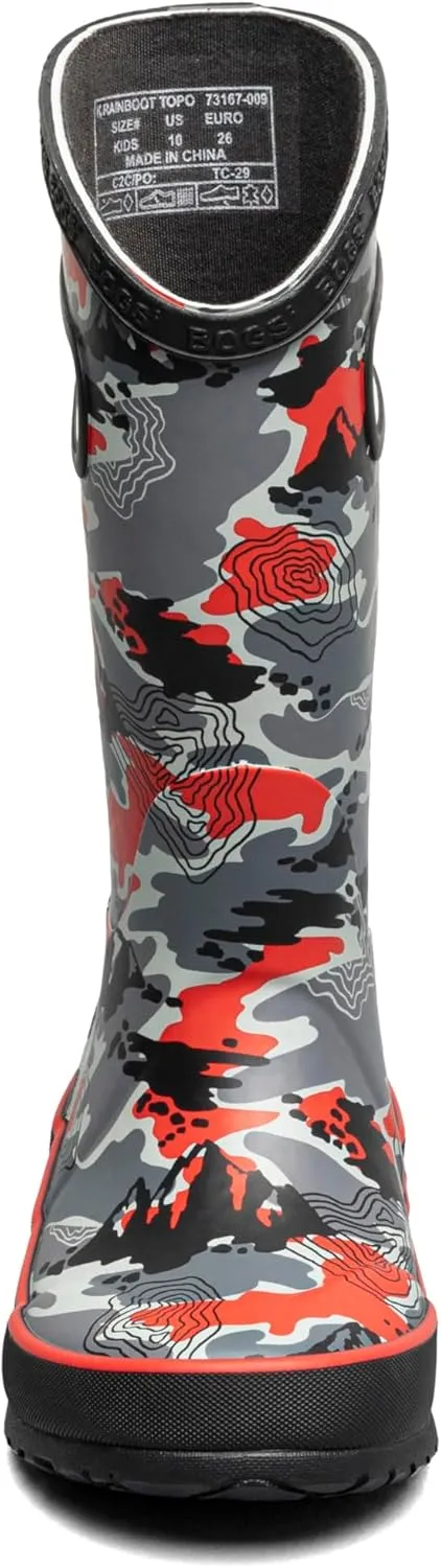 BOGS Rain Boots Topo Camo (Toddler/Little Kid/Big Kid)