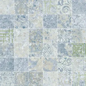 Bohemian Natural Mosaic - Blue Natural