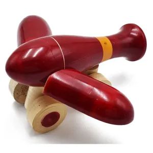 Bomber Plane Wooden Pull Along Toy