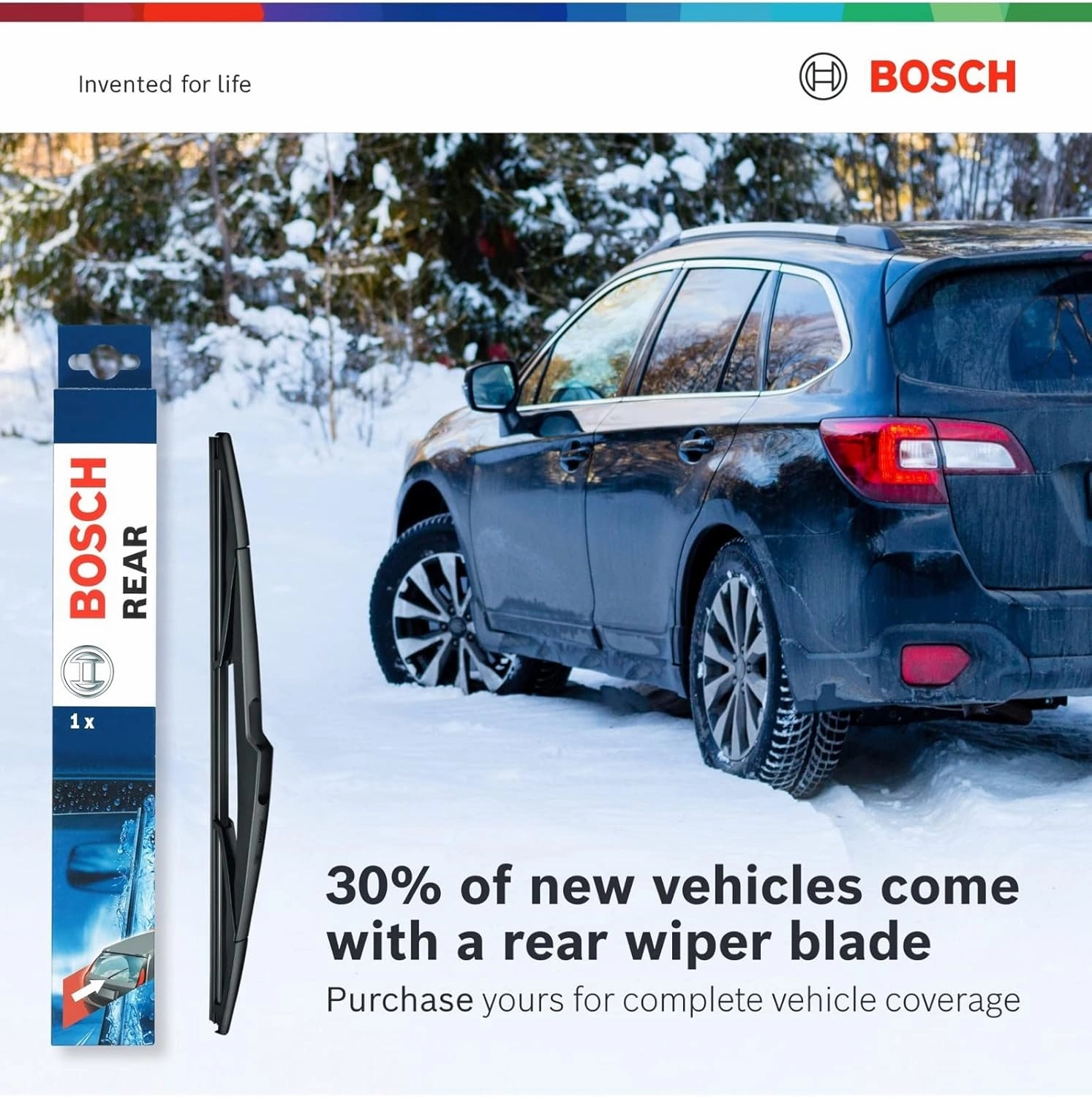 BOSCH 26A17A ICON Beam Wiper Blades - Driver and Passenger Side - Set of 2 Blades (26A & 17A)