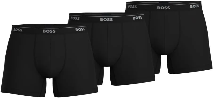 BOSS Men's Classic Cotton 3 Pack Boxer Briefs