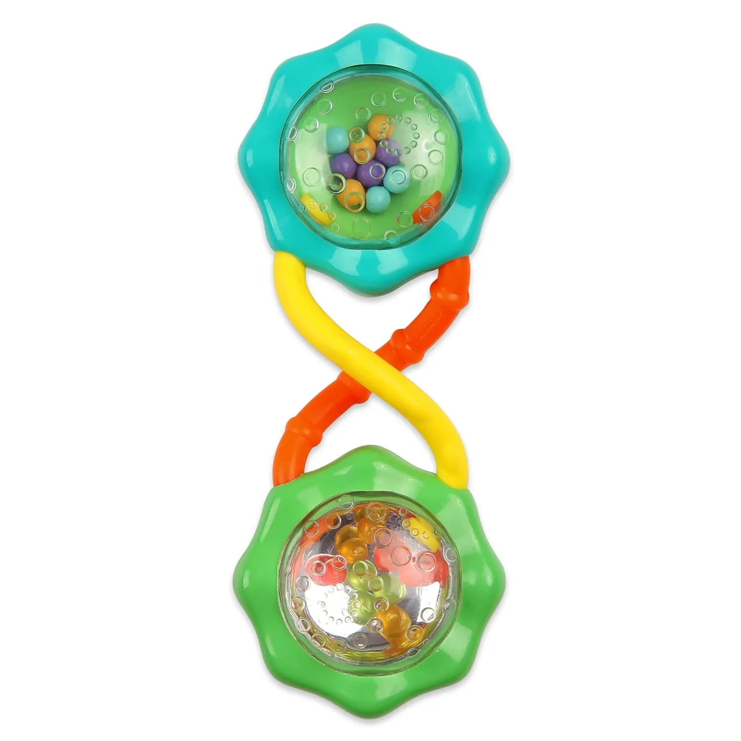 Bright Starts Little Shakers 6pc Gift Set, Easy-Grasp Oball Technology, Baby Rattles, Balls and Teethers, On-The-Go Toys, Lightweight, Unisex, Newborn 