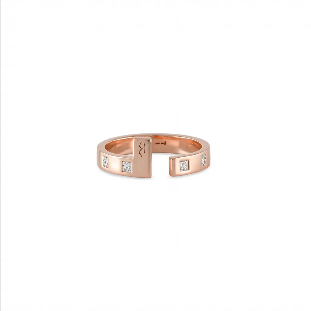 Building Block Ring -White