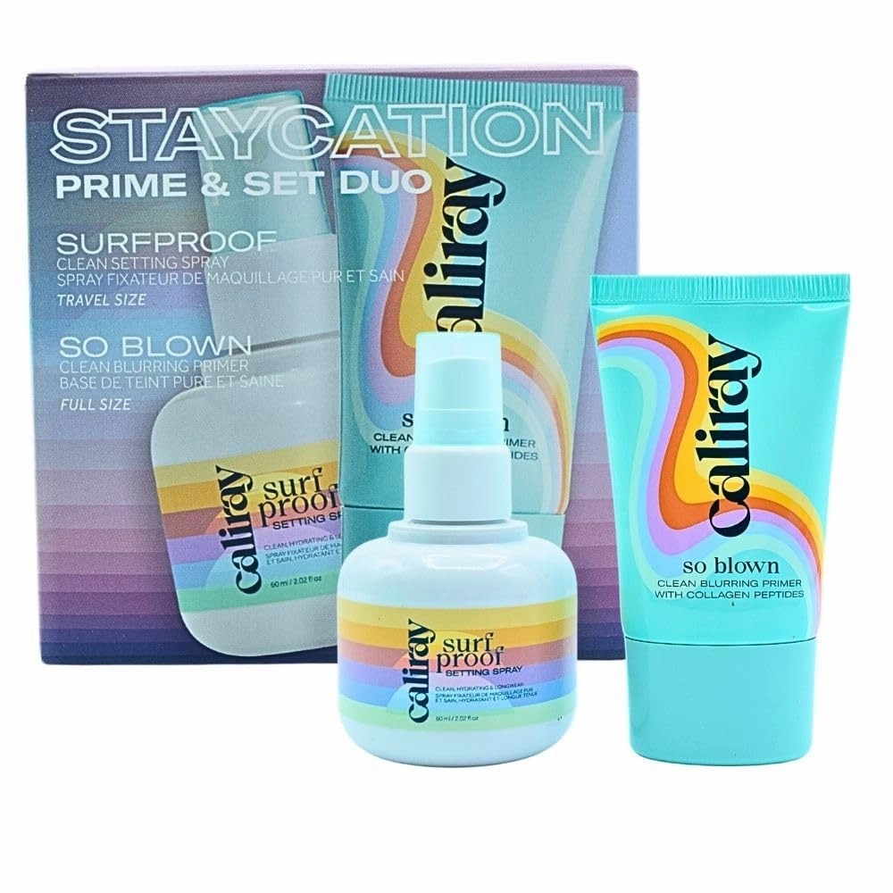 caliray Staycation Primer   Setting Spray Set