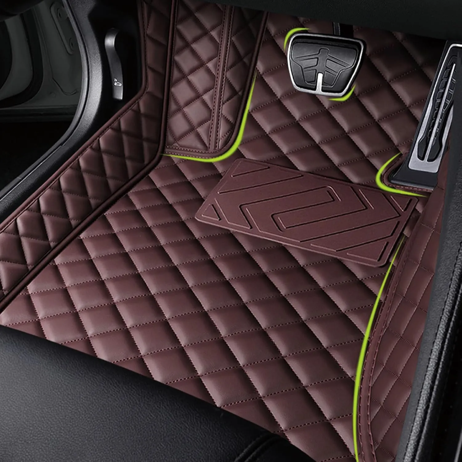 Car Mats for Audi A5 Cabriolet 8T Facelift 4 Seats 2012-2017 Anti-Slip Wear-Resistant Automotive Floor Mats,Environmentally Friendly Comfortable Car Mat Set,Orange