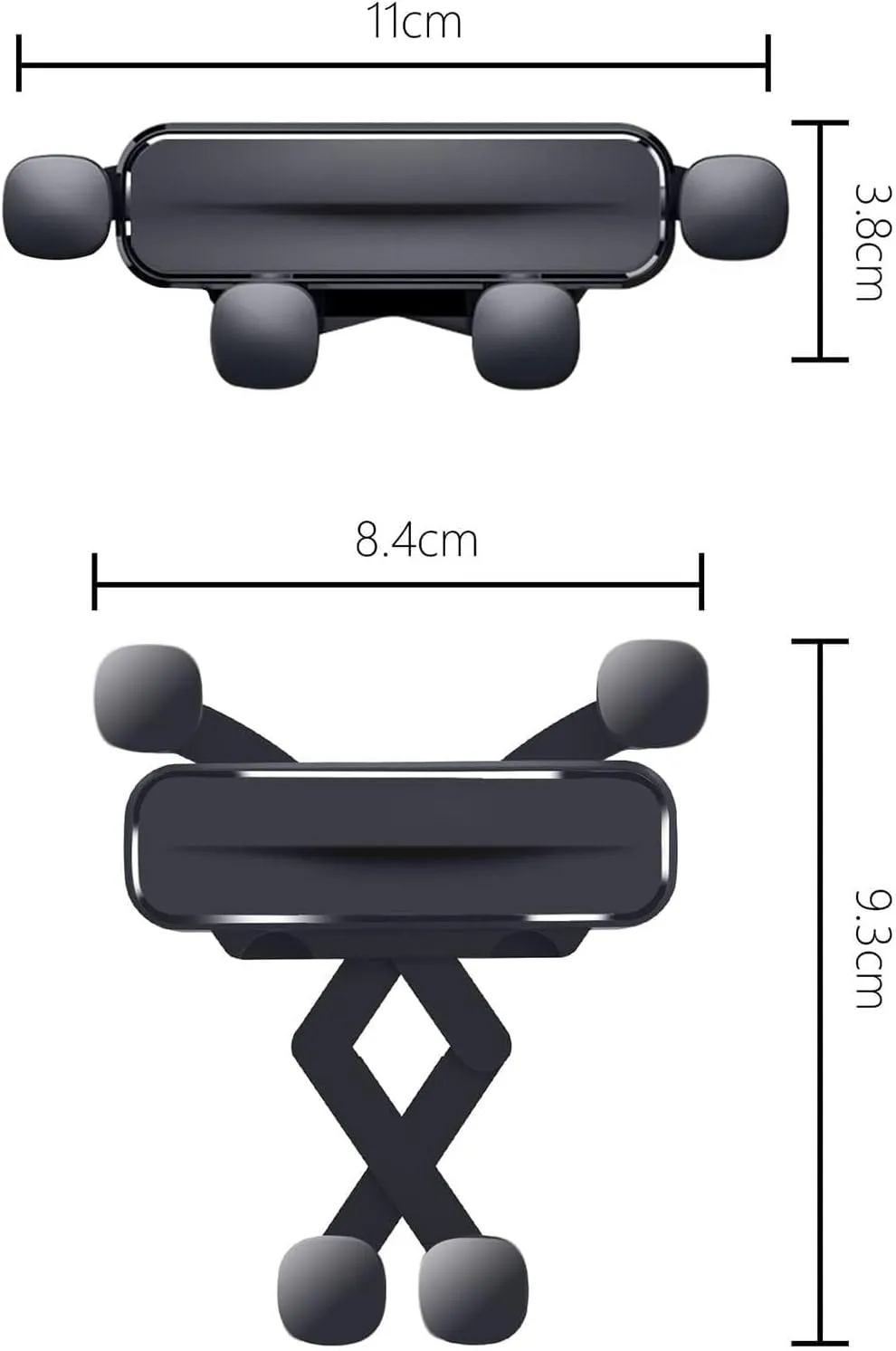 Car Phone Holder Mount for Buick Excelle 2004-2007, 360° Rotation Automobile Cradle, Cell Phone Car Mount, Adjustable Car Phone Stand Automobile Cradle,B Red
