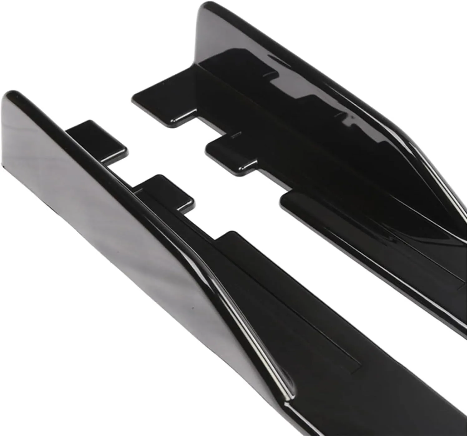 Car Side Skirts for Nissan Prairie (M12) 1998-2003 2004, Side Skirt Extension Running Boards Anti-Collision Body Kit, Car Styling Accessories,Bright Black