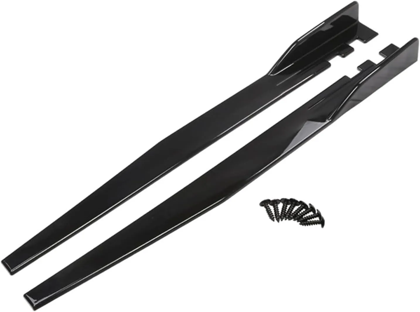 Car Side Skirts for Nissan Prairie (M12) 1998-2003 2004, Side Skirt Extension Running Boards Anti-Collision Body Kit, Car Styling Accessories,Bright Black