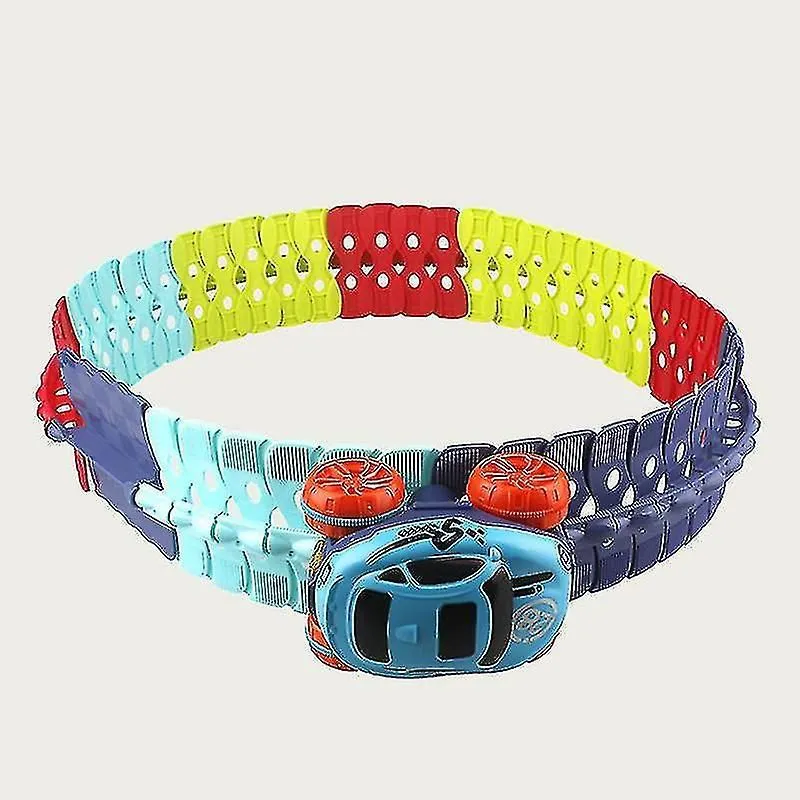 Car Toy Set Changeable Track With Led Lighting Race Car Flexible Rail & Electri