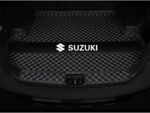 Car Trunk Mat for Suzuki Vitra 2014-2019 Waterproof Non Slip Luggage Compartment Lining Protective Pad Trunk Mat Interior Protection Accessories,Black
