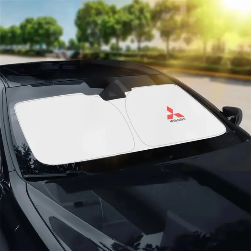 Car Windshield Sunshade for Mitsubishi Mirage 2017-2019, Block UV Rays Sun Visor Protector, Front Window Sunshades, Windscreen Sunshade,A 140CM